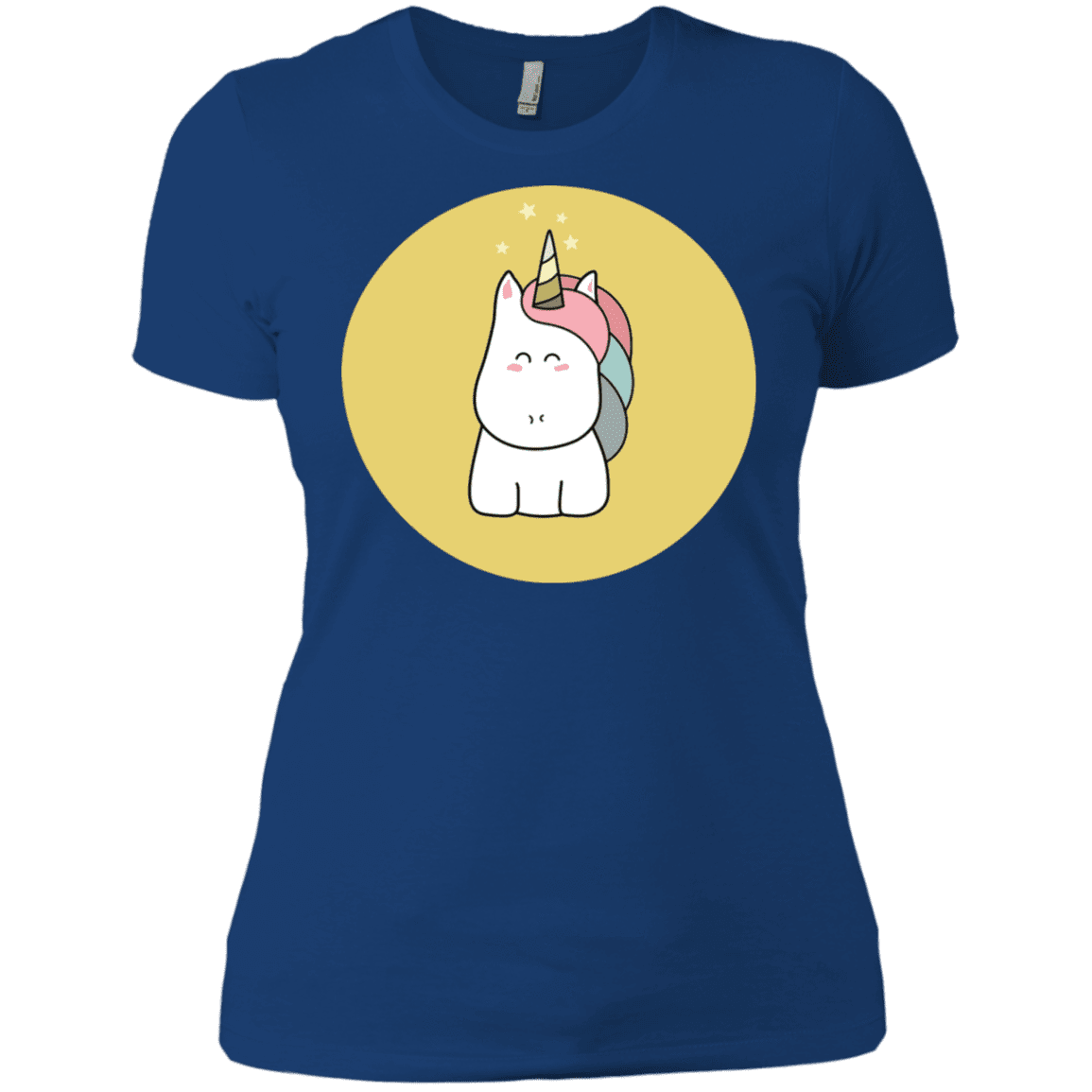 T-Shirts Royal / X-Small Kawaii Unicorn Women's Premium T-Shirt