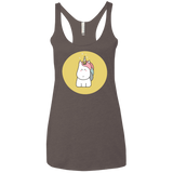 T-Shirts Macchiato / X-Small Kawaii Unicorn Women's Triblend Racerback Tank
