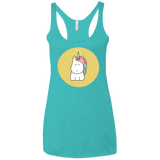 T-Shirts Tahiti Blue / X-Small Kawaii Unicorn Women's Triblend Racerback Tank