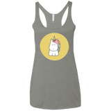 T-Shirts Venetian Grey / X-Small Kawaii Unicorn Women's Triblend Racerback Tank