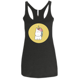 T-Shirts Vintage Black / X-Small Kawaii Unicorn Women's Triblend Racerback Tank
