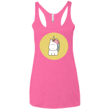 T-Shirts Vintage Pink / X-Small Kawaii Unicorn Women's Triblend Racerback Tank