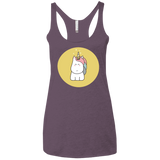 T-Shirts Vintage Purple / X-Small Kawaii Unicorn Women's Triblend Racerback Tank