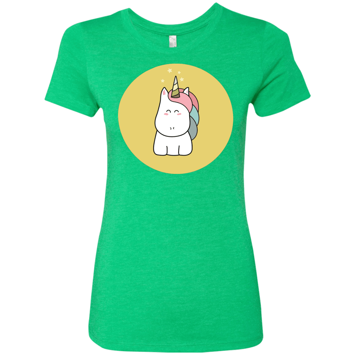 T-Shirts Envy / S Kawaii Unicorn Women's Triblend T-Shirt