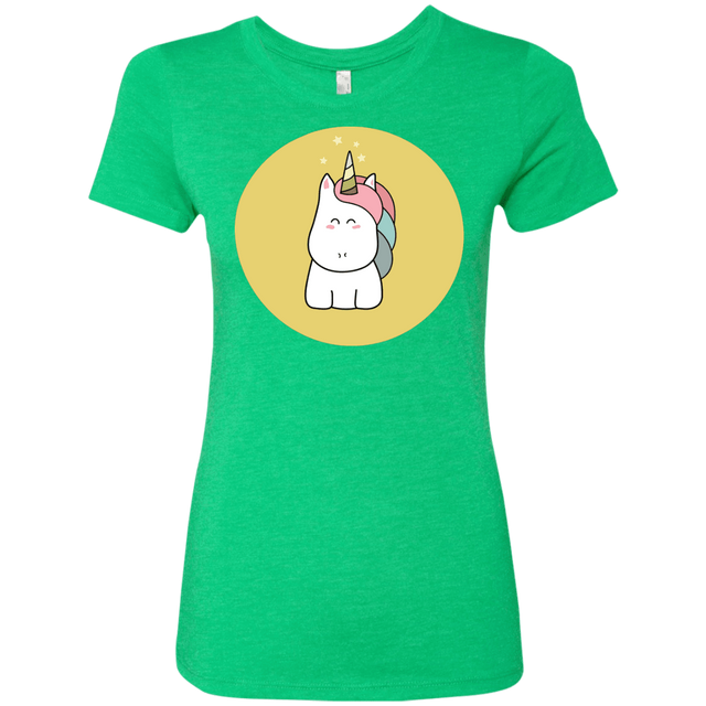 T-Shirts Envy / S Kawaii Unicorn Women's Triblend T-Shirt