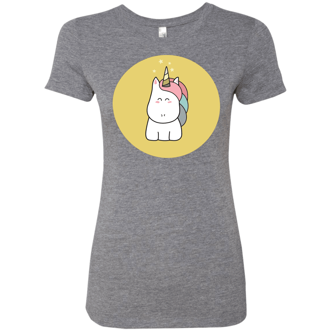 T-Shirts Premium Heather / S Kawaii Unicorn Women's Triblend T-Shirt