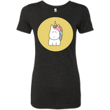 T-Shirts Vintage Black / S Kawaii Unicorn Women's Triblend T-Shirt