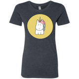 T-Shirts Vintage Navy / S Kawaii Unicorn Women's Triblend T-Shirt