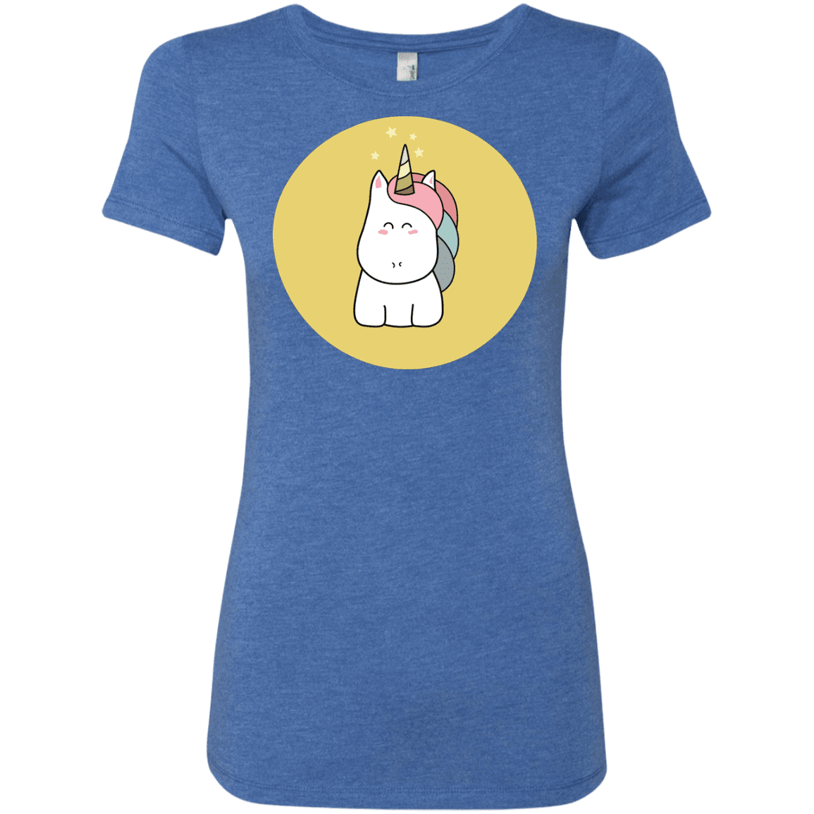 T-Shirts Vintage Royal / S Kawaii Unicorn Women's Triblend T-Shirt