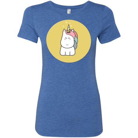T-Shirts Vintage Royal / S Kawaii Unicorn Women's Triblend T-Shirt