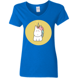 T-Shirts Royal / S Kawaii Unicorn Women's V-Neck T-Shirt