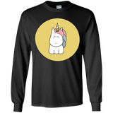T-Shirts Black / YS Kawaii Unicorn Youth Long Sleeve T-Shirt