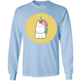 T-Shirts Light Blue / YS Kawaii Unicorn Youth Long Sleeve T-Shirt