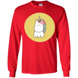 T-Shirts Red / YS Kawaii Unicorn Youth Long Sleeve T-Shirt
