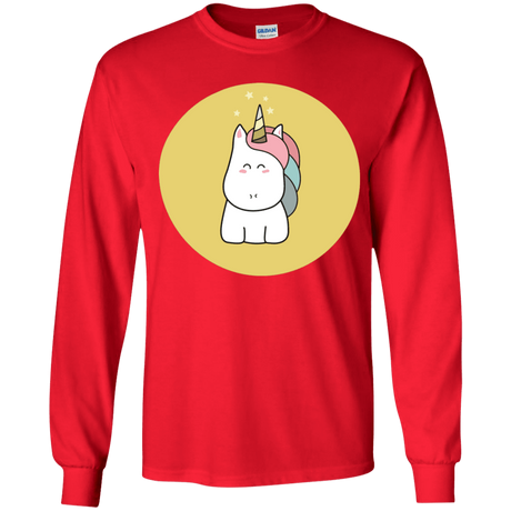 T-Shirts Red / YS Kawaii Unicorn Youth Long Sleeve T-Shirt