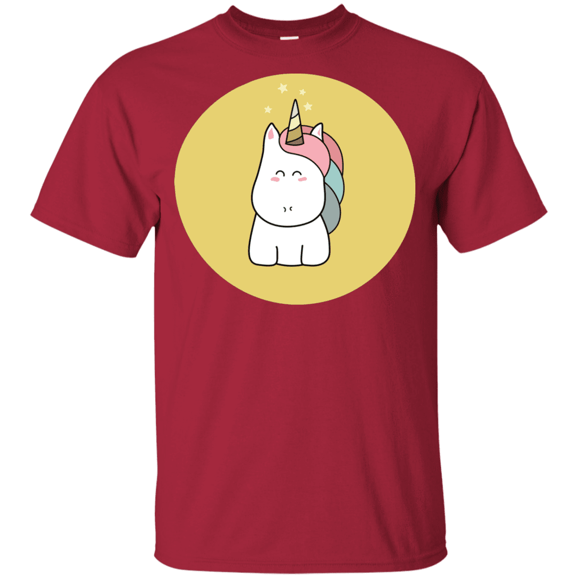 T-Shirts Cardinal / YXS Kawaii Unicorn Youth T-Shirt