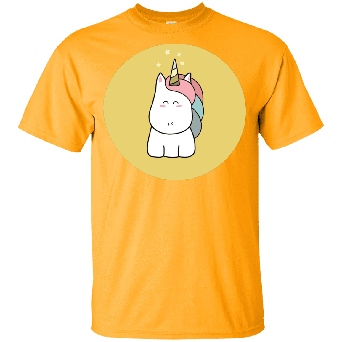 T-Shirts Gold / YXS Kawaii Unicorn Youth T-Shirt