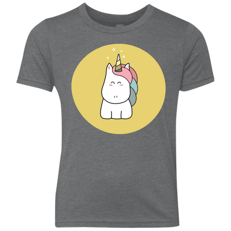 T-Shirts Premium Heather / YXS Kawaii Unicorn Youth Triblend T-Shirt