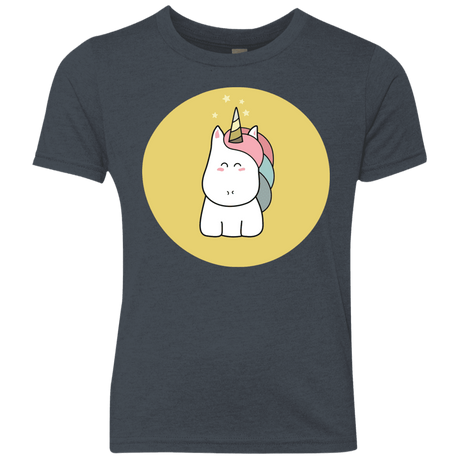 T-Shirts Vintage Navy / YXS Kawaii Unicorn Youth Triblend T-Shirt