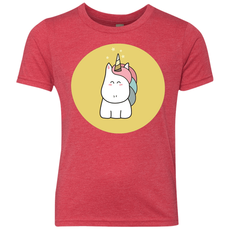 T-Shirts Vintage Red / YXS Kawaii Unicorn Youth Triblend T-Shirt