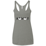 T-Shirts Venetian Grey / X-Small Kawaii Women's Triblend Racerback Tank
