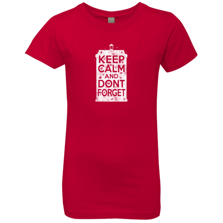 T-Shirts Red / YXS KCDF Tardis Girls Premium T-Shirt