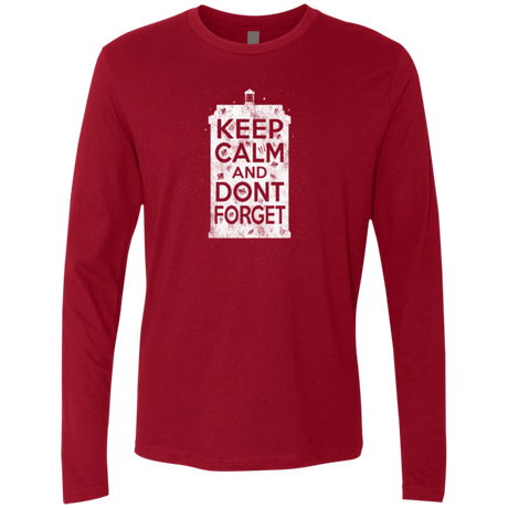 T-Shirts Cardinal / Small KCDF Tardis Men's Premium Long Sleeve