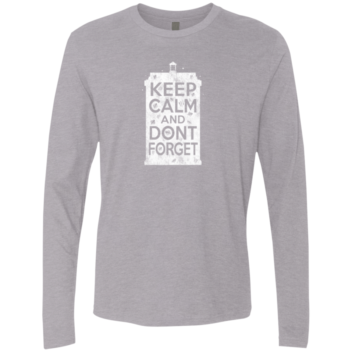T-Shirts Heather Grey / Small KCDF Tardis Men's Premium Long Sleeve