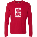 T-Shirts Red / Small KCDF Tardis Men's Premium Long Sleeve