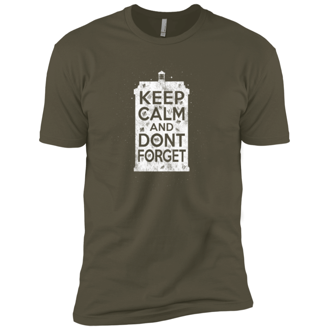 T-Shirts Military Green / X-Small KCDF Tardis Men's Premium T-Shirt