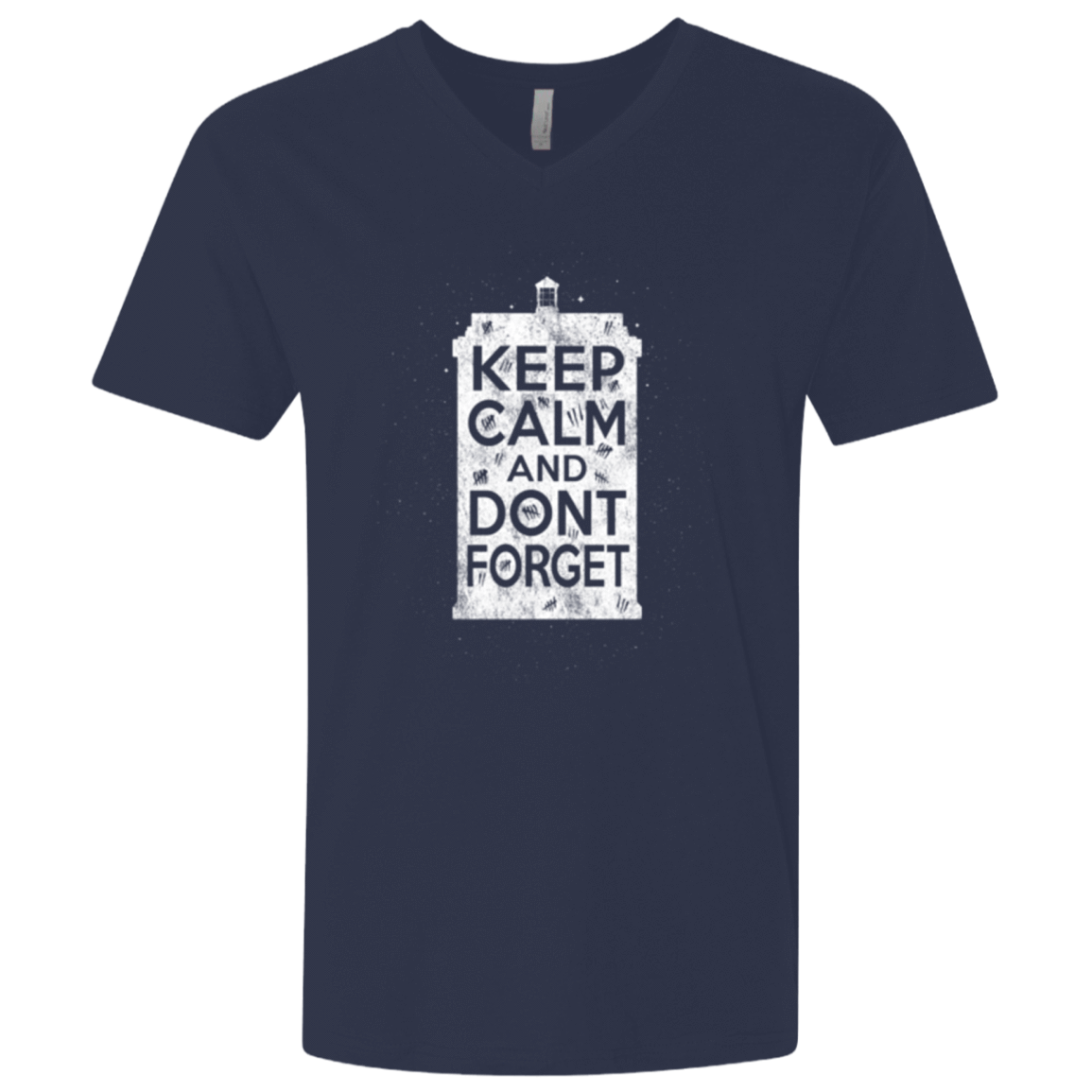 T-Shirts Midnight Navy / X-Small KCDF Tardis Men's Premium V-Neck