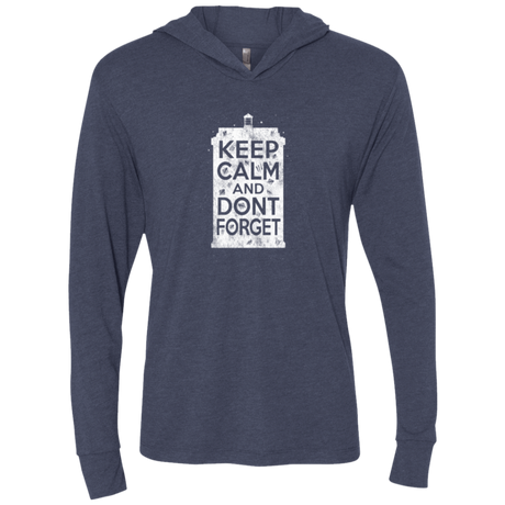 T-Shirts Vintage Navy / X-Small KCDF Tardis Triblend Long Sleeve Hoodie Tee