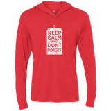 T-Shirts Vintage Red / X-Small KCDF Tardis Triblend Long Sleeve Hoodie Tee