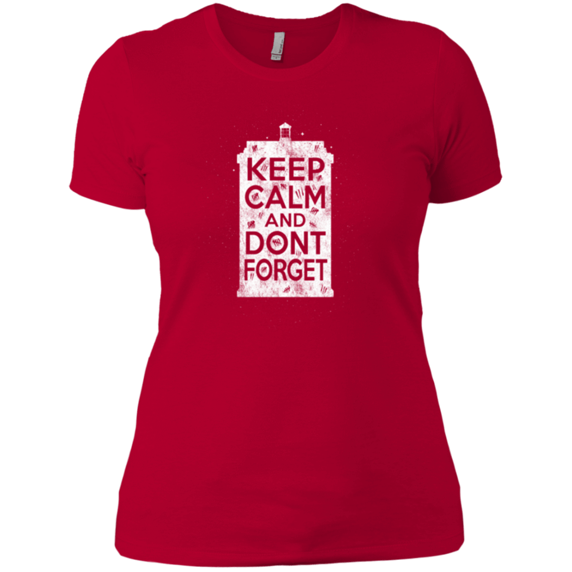 T-Shirts Red / X-Small KCDF Tardis Women's Premium T-Shirt