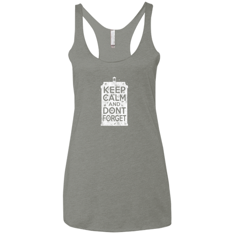 T-Shirts Venetian Grey / X-Small KCDF Tardis Women's Triblend Racerback Tank