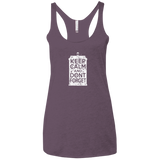 T-Shirts Vintage Purple / X-Small KCDF Tardis Women's Triblend Racerback Tank