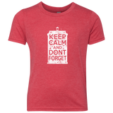 T-Shirts Vintage Red / YXS KCDF Tardis Youth Triblend T-Shirt
