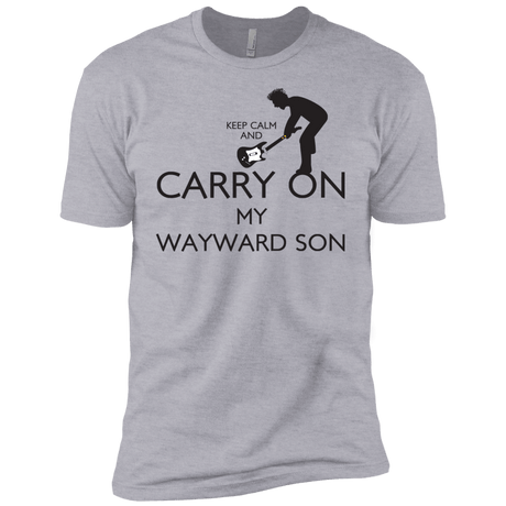 T-Shirts Heather Grey / YXS Keep Calm and Carry On My Wayward Son! Boys Premium T-Shirt
