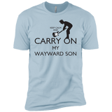 T-Shirts Light Blue / YXS Keep Calm and Carry On My Wayward Son! Boys Premium T-Shirt