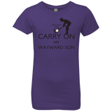 T-Shirts Purple Rush / YXS Keep Calm and Carry On My Wayward Son! Girls Premium T-Shirt