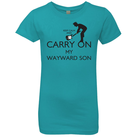 T-Shirts Tahiti Blue / YXS Keep Calm and Carry On My Wayward Son! Girls Premium T-Shirt
