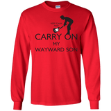 T-Shirts Red / S Keep Calm and Carry On My Wayward Son! Men's Long Sleeve T-Shirt