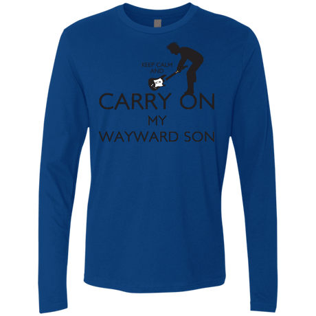 T-Shirts Royal / S Keep Calm and Carry On My Wayward Son! Men's Premium Long Sleeve