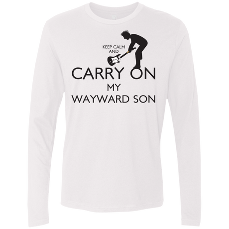 T-Shirts White / S Keep Calm and Carry On My Wayward Son! Men's Premium Long Sleeve