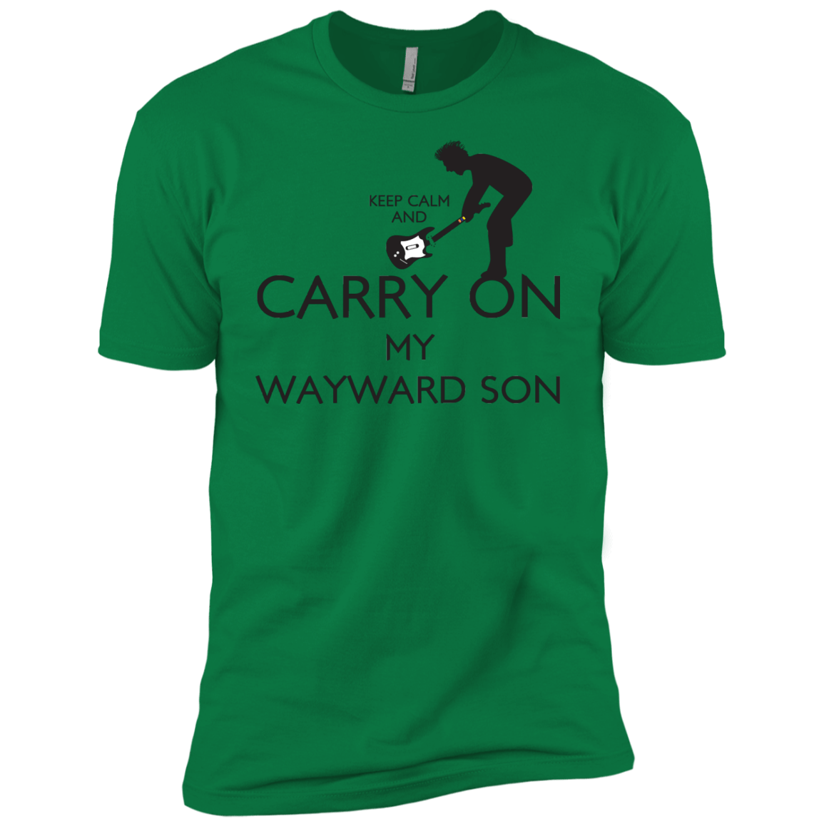 T-Shirts Kelly Green / X-Small Keep Calm and Carry On My Wayward Son! Men's Premium T-Shirt