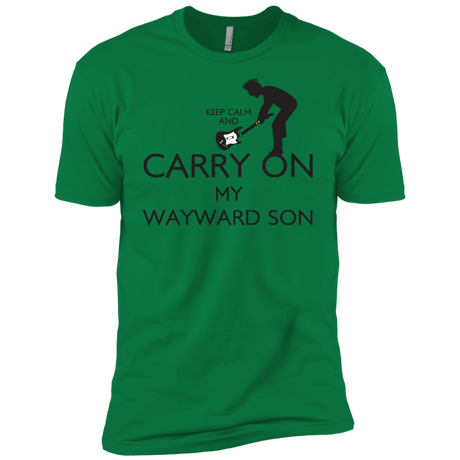 T-Shirts Kelly Green / X-Small Keep Calm and Carry On My Wayward Son! Men's Premium T-Shirt
