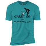 T-Shirts Tahiti Blue / X-Small Keep Calm and Carry On My Wayward Son! Men's Premium T-Shirt