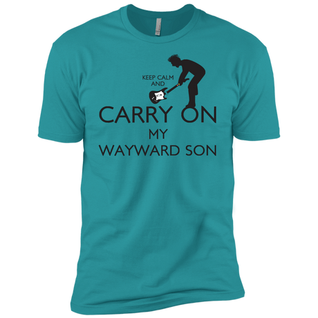 T-Shirts Tahiti Blue / X-Small Keep Calm and Carry On My Wayward Son! Men's Premium T-Shirt