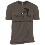 T-Shirts Warm Grey / X-Small Keep Calm and Carry On My Wayward Son! Men's Premium T-Shirt