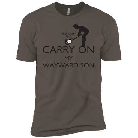 T-Shirts Warm Grey / X-Small Keep Calm and Carry On My Wayward Son! Men's Premium T-Shirt